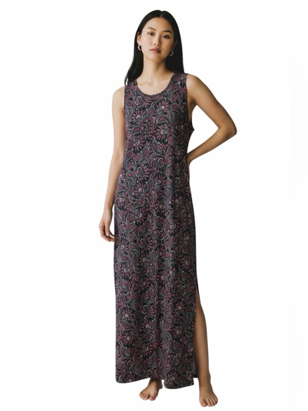 Lands' End•Sleeveless Maxi Dress